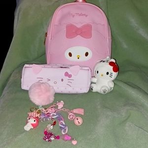 NEW Sanrio My Melody Pink Backpack, White Panda Bear, Hello Kit…